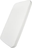 MECCECOH Bassinet Mattress 34x18 Inch, 2" Thick Breathable Bedside Sleeper Pad - Removable Washable Cover, Non-Toxic, Hypoallergenic Support
