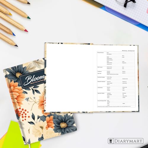 Image of Hard Bound Notebook for Girls & Women | A5 Ruled Journal | 192 Pages | 80 GSM Premium Paper | Designer Laminated Cover | Ribbon Bookmark | Notebook for School, College, Office, Journaling & Note Taking (DM4020)