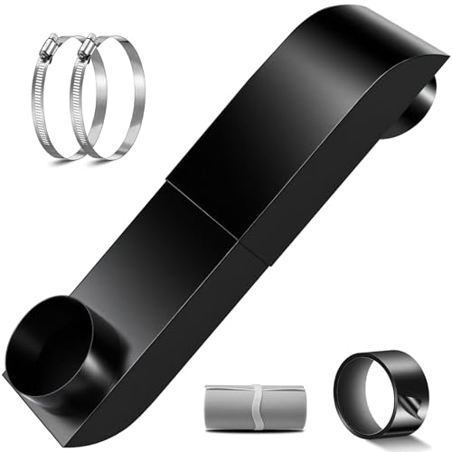 Periscope Dryer Vent 9.5-14.5 Adjustable Dryer Vent Upgraded 304 Stainless Steel Telescoping Dryer Vent Connector Kit for 4 in Outlet Tight Space Slim Flat Exhaust Duct Pipe Hose Replacement Vents
