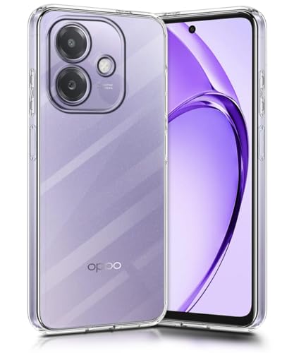 Image of WOW IMAGINE Transparent Back Cover Case for Oppo A3x 5G | A3x 4G | A3 5G | Raised Bumps for Full Device & Camera Protection Shockproof TPU Silicone Back Case Mobile Cover - Transparent