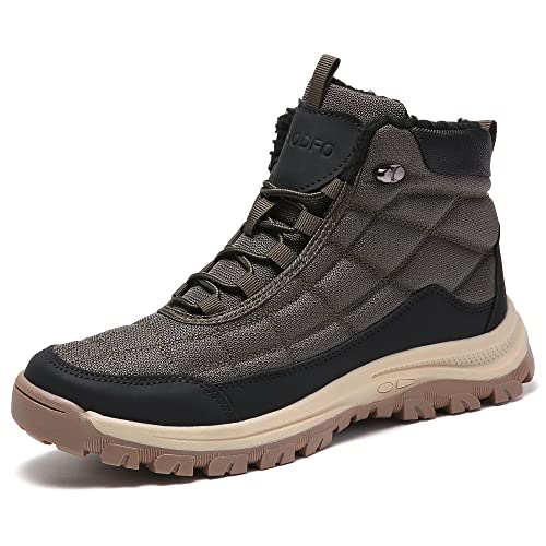 Image of SKDOIUL Men's Winter Outdoor Snow Boots Shoes