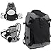 POENVFPO 30L Ski Boot Bag, Snowboard Boot Backpack with Storage for Snow Boots, Ski Helmet, Gloves, Goggles, Skiing Gear