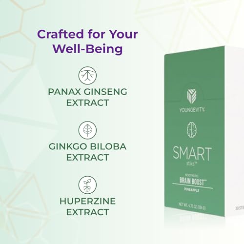 Image of Youngevity SMART | Focus & Clarity | Natural Caffeine | 30 Stick Packs