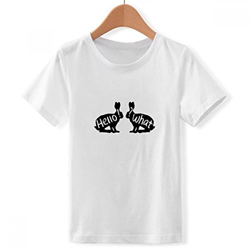 T-shirt lapin noir garçon col rond confortable qui ne pique pas la peau sensible