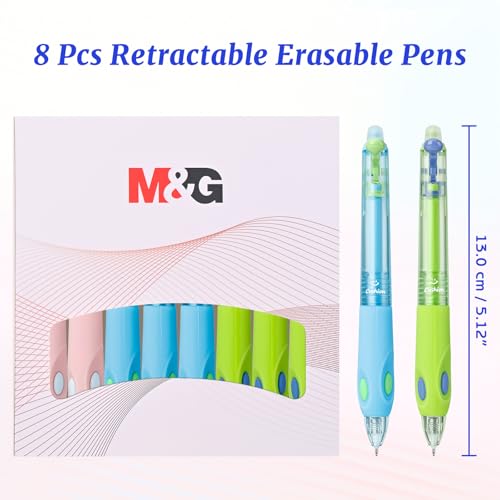 M&G Bolígrafos de Gel Borrables 8 Piezas 0.5mm Azul miniatura 3
