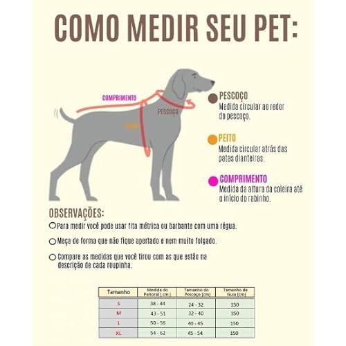 Coleira Peitoral coleira para cachorro com guia para pet pequenos e médios colete confortável (Laran