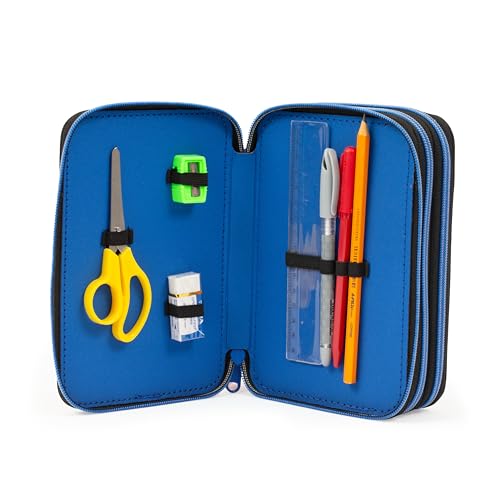 Trousse 3 compartiments pour ne plus perdre ses feutres à l'école