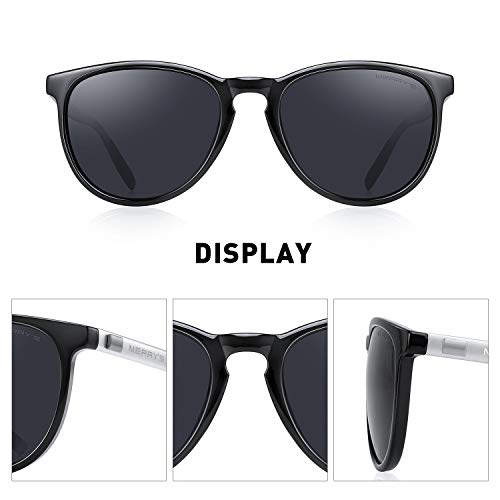Image of MERRY'S Unisex Polarized Aluminum Sunglasses Vintage Sun Glasses For Men /Women S8286