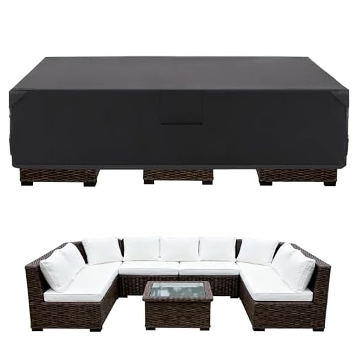 Heavy Duty Rectangular Patio Furniture Cover