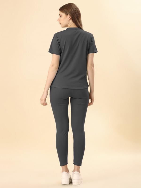 Image of DTR FASHION Cotton Blend Styled With Solid Lining Tracksuit | Co-ord Set For Women| Active Wear Suit Set For Women