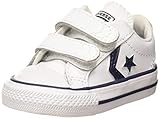 Zapatos Converse Lifestyle Star Player 2V Ox, Zapatillas de Estar por casa para Bebés, Multicolor (White/Navy 111), 19 EU