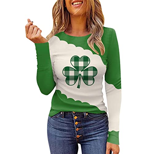 MNRIUOCII Suéter delgado para mujer, tops sueltos, suéter casual, sudaderas cómodas, blusas de manga larga, camisas de mujer pijama de embarazo, E, L Cover