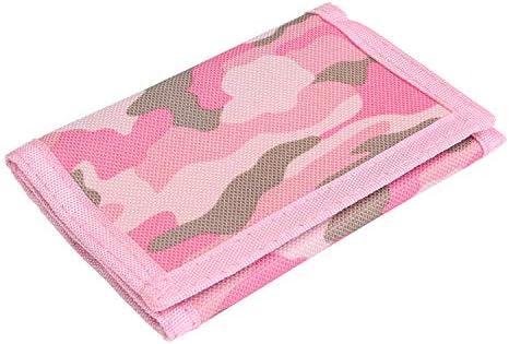RFID Slim Camouflage Wallet for Kids/Trifold Wallets for Men/Mini Trifold Coin Purse with Zipper for Kids (Dark Grey Mosaic)
