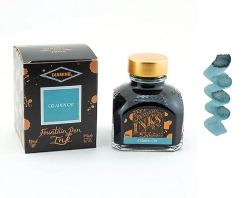 Encre pour stylo plume Diamine Céladon Cat 80 ml résout le problème des écritures sèches