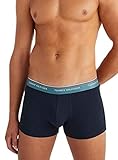 Tommy Hilfiger Herren 3er-Pack Boxershorts 3P Trunk Wb mit Stretch, Prim Red/Desert Sky/Vint Turq, M