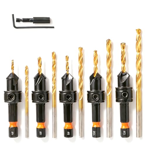Paoeyrb 12-piece countersink set