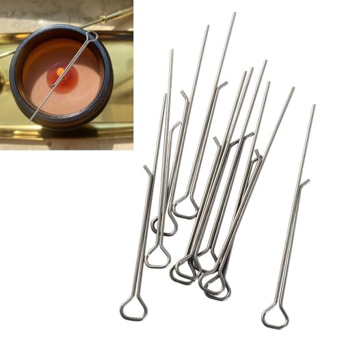 30 piezas de sujetadores para mechas de vela de 11 cm miniatura 3