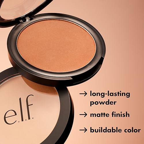 E.L.F. Primer-Infused Bronzer, Long-Lasting & Budge-Free Makeup, Lightweight & Buildable, Smooth & Easy Application, Vegan & Cruelty-Free, Desert Sun - 3