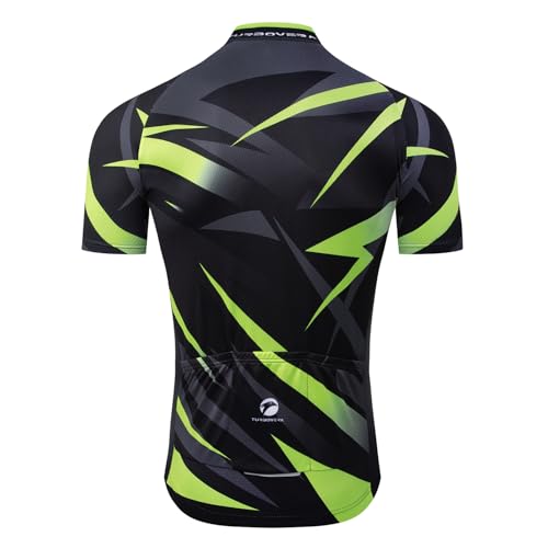 Turbovera Conjunto de Maillot de Ciclismo, Maillot de Ciclismo Transpirable y Pantalón Corto de Ciclismo con Almohadilla de Gel, de Secado Rápido - imagen 4