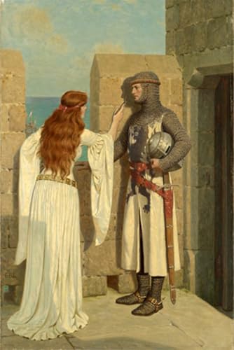 Impression toile l'Ombre d'Edmund Blair Leighton art mural classique haut de gamme