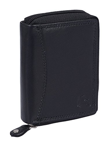 Preisvergleich Produktbild LEAS Scheckkartenhülle / -etui Echt-Leder, schwarz Card-Collection''