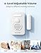 TECKNET Door Alarms for Kids Safety, Door Alarms When Opened, Window Alarm with Smart Voice Alert, 4-Level Adjustable Volume, Refrigerator Sensor Pool Alarm for Home Security、Fridge、Garage and Window