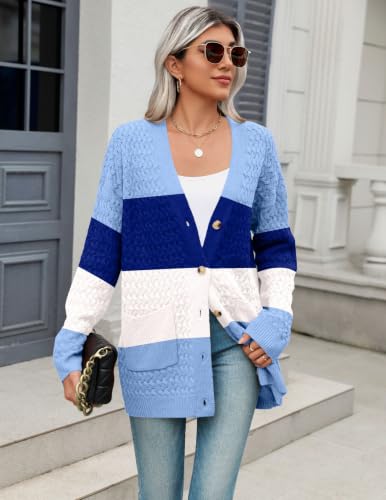 Image of Zeagoo Cardigan Sweaters for Women Long Sleeve Fall Clothes Button Down Top