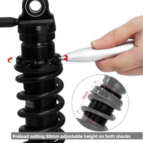 TCMT Remote Reservoir Motorcycle Rear Shocks