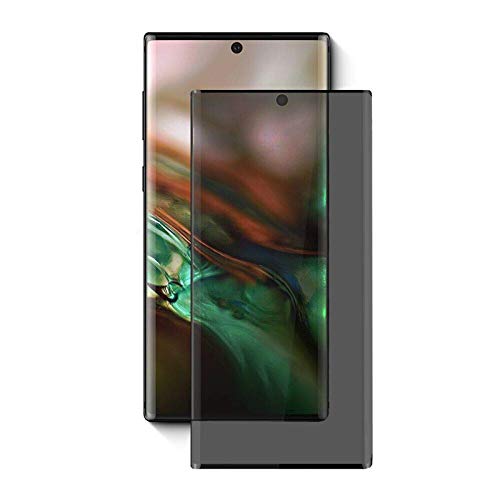 Samsung Galaxy Note 10 Privacy Screen Protector Tempered Glass Protective Film, 3D Curved 9H Hardness Anti-Spy Case-Friendly Bubble-Free for Samsung Galaxy Note 10 Screen Protector(2PC)