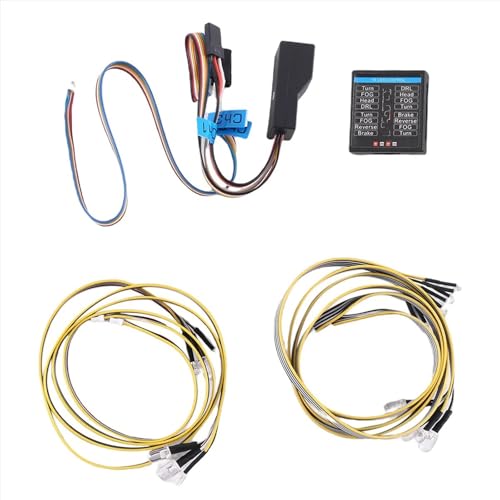 Kit de luces para coche RC 1/8 y 1/10 con lámpara delantera e intermitentes para HSP HPI 2