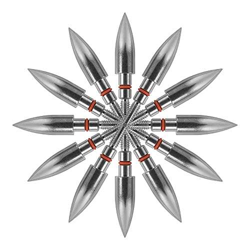 Cremas Y Tratamientos, Wireless ORRANNI Archery Field Points,5/16' Outside Diameter,125 Grains,Stainless Steel Screw in Archery Field Tips(1 Dozen)