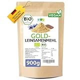 EWL Naturprodukte Bio Goldleinsamenmehl 900g, 100% Goldleinsaat aus kontrolliert...