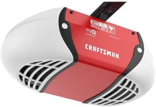 CRAFTSMAN 1/2 HP Smart Garage Door Opener - myQ Smartphone Controlled - Belt Drive, Wireless Keypad Included, Model CMXEOCG571, Red, Door Opener - Old Version