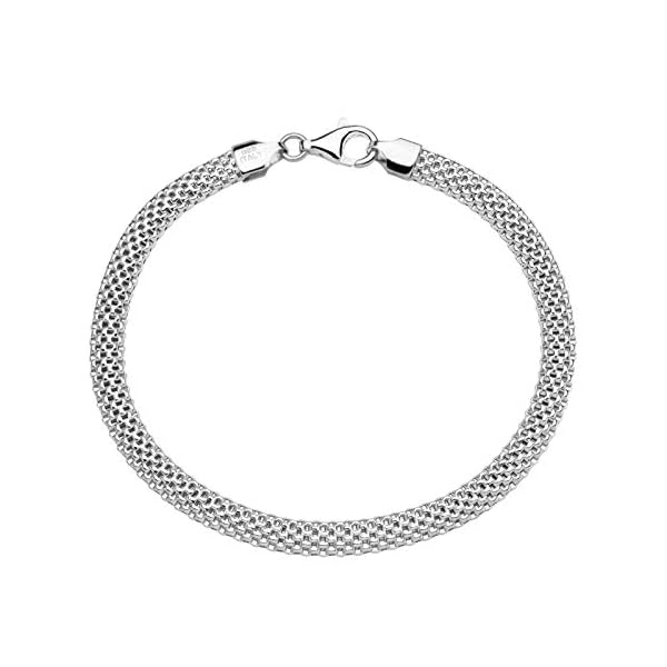 Miabella-925-Sterling-Silver-Italian-5mm-Mesh-Link-Chain-Bracelet-for-Women-65-7-75-8-Inch-Made-in-Italy Miabella 925 Sterling Silver Italian 5mm Mesh Link Chain Bracelet for Women, Made in Italy (7.5 Inches)
