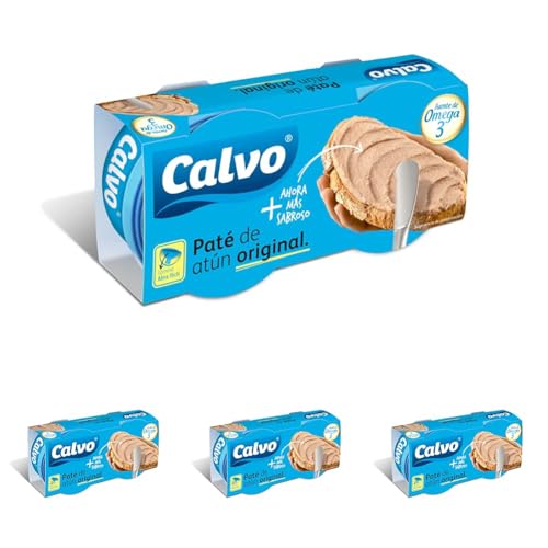 Calvo Paté de Atún Pack2 75g (Paquete de 4)