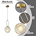 Kitchen Island Glass Pendant Light Farmhouse Ceiling Light - Adjustable Hanging Light Fixture with Gold Brass Finish for Kitchen Island Counter Dining Room Hallway Home Decor Lighting Tools