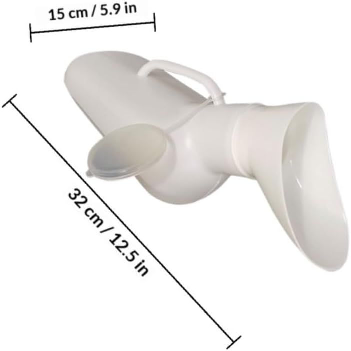 VALICLUD Portable Female Urinal Bottle with Soft Wide Mouth, Large Capacity Pee Funnel for Women, Bedside and Car Use, Portable Urination Device for Travel and Elderly Care