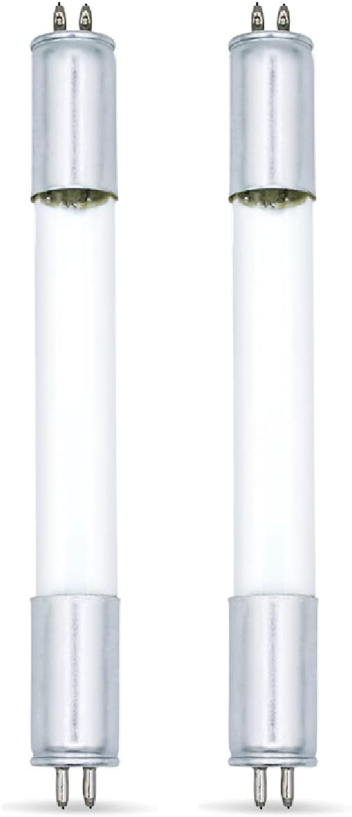 lumenivo G4T5 UVC Light Bulb Replacement 4 Watts Germicidal UV Light - G5 Miniature Bi-Pin - T5 UVC Lamp Replacement - 2 Pack