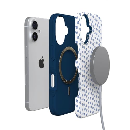 Casely iPhone 17 Case | Lovebug | Blue Hearts | Bold Protective Design | Compatible with MagSafe by Casely - Used condition - Image 3