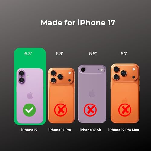 Image of Crystal Translucent Magnet Case for iPhone 17, Premium Polycarbonate, Ultra Strong Magnets, 360 Drop Protection, Raised Camera Protection, MagSafe Compatible