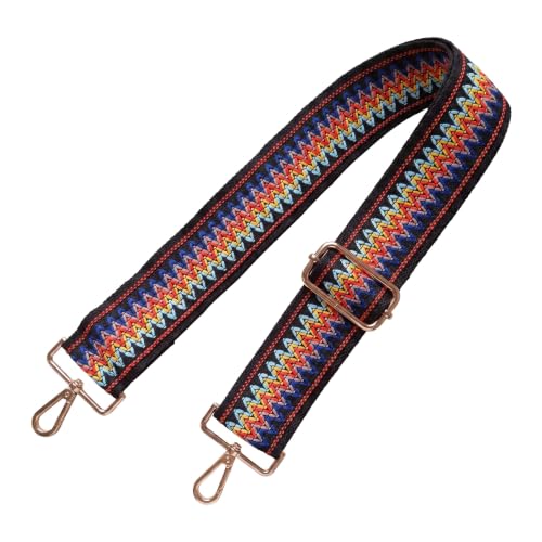 Image of Flower Purse Strap Replacement Embroidery Crossbody Shoulder Strap for Handbag Canvas Purse Extender Accessories
