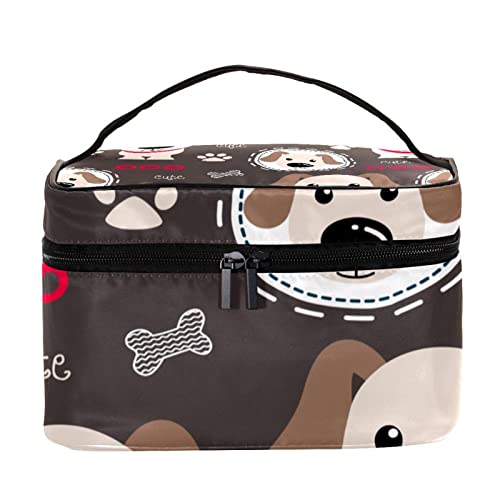 Trousse de toilette patte de chien avec grand organisateur d'accessoires