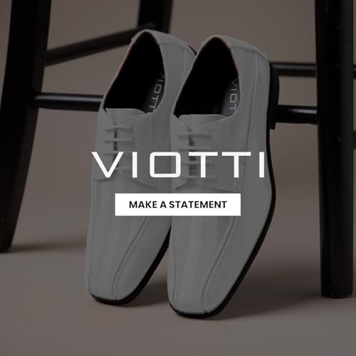 Image of Viotti 179, Casual Dress Oxford Shoes for Men, Satin Striped Lace-Ups, Men's Business Casual Leather & Satin Shoe, for All Formal Occasions