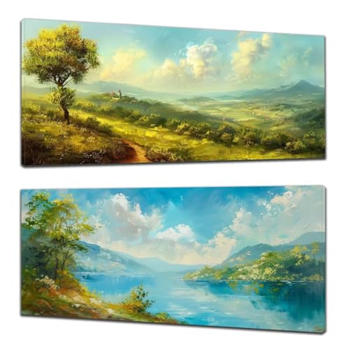 2 Pack Diamond Painting Kit Complet anti-stress pour surmonter l'ennui avec un grand paysage