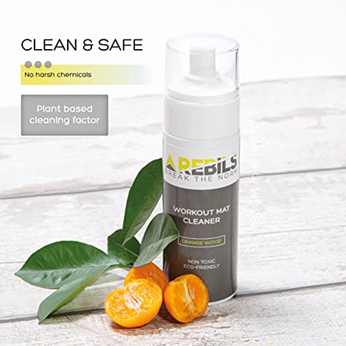 41Bre9WRTXL REBILS Exercise mat cleaner spray, Eco friendly with no sticky residue. Perfect for refreshening and restoring all types… - Image 3