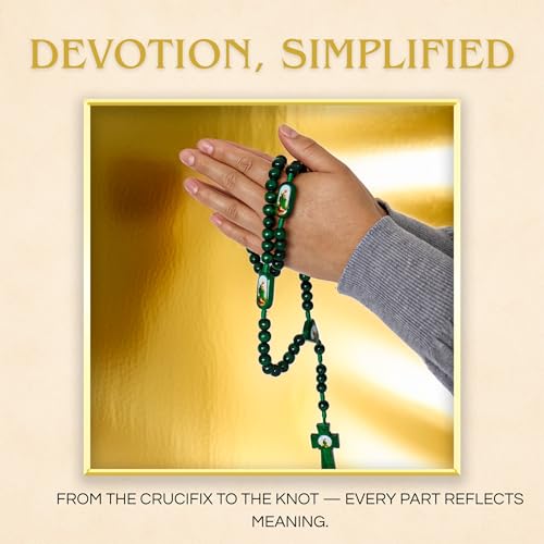 Rosarios de San Judas Tadeo made of pine wood - Rosarios catolicos para recuerdos - Rosario de San Judas Tadeo - Recuerdos de San Judas Tadeo Necklace - Escapularios catolicos Saint Jude4