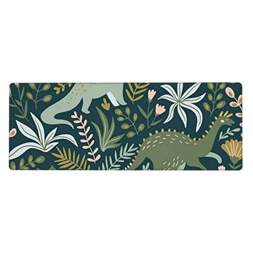 Tapis de souris dinosaure 80x30 cm pour éviter les douleurs au poignet et protéger le bureau