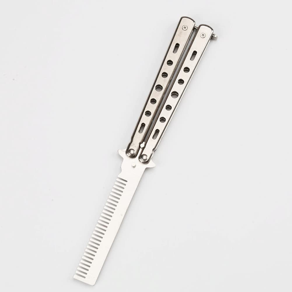 Forchetta Farfalla Cucchiaio Pettine Campeggio Posate Set Pieghevole in Acciaio per Campeggio Caccia Viaggi Outdoor BBQ Posate Utensile