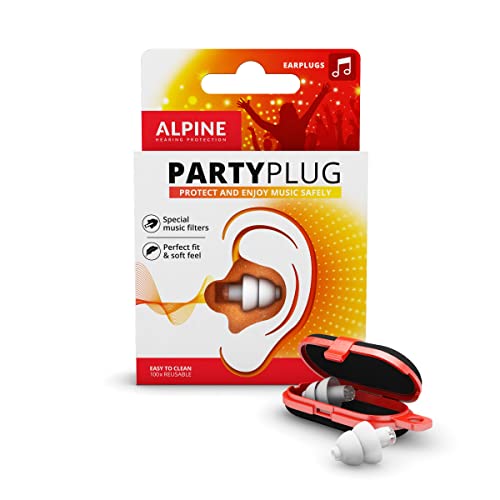 Alpine PartyPlug Ear Plugs - Ear Protectors for Music (Parties, Festivals and Concerts) - Perfect Sound Restoration - Hypoall