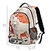 FOLIOSA Japanese Style Wolf Kid's Backpack for Boys Girls, Student Schoolbag Book Bag for Travel Hiking with Padded Strap & Back Panel Large Capacity 11.6×4.9×16.7 Inch